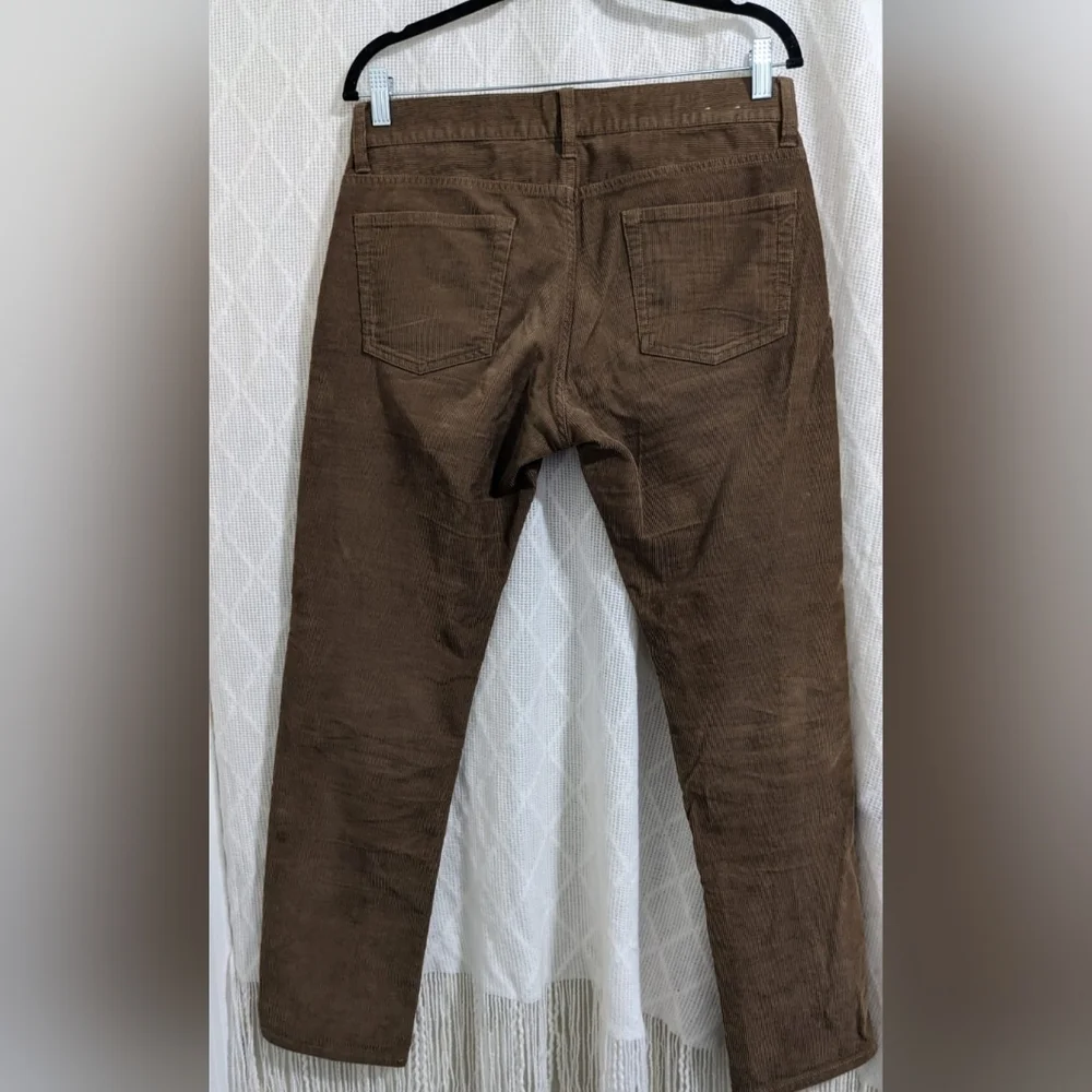 J Crew 484 Corduroy Pants Mens 30x30 Brown Slim Fit Traditional 5-Pocket Style‎
